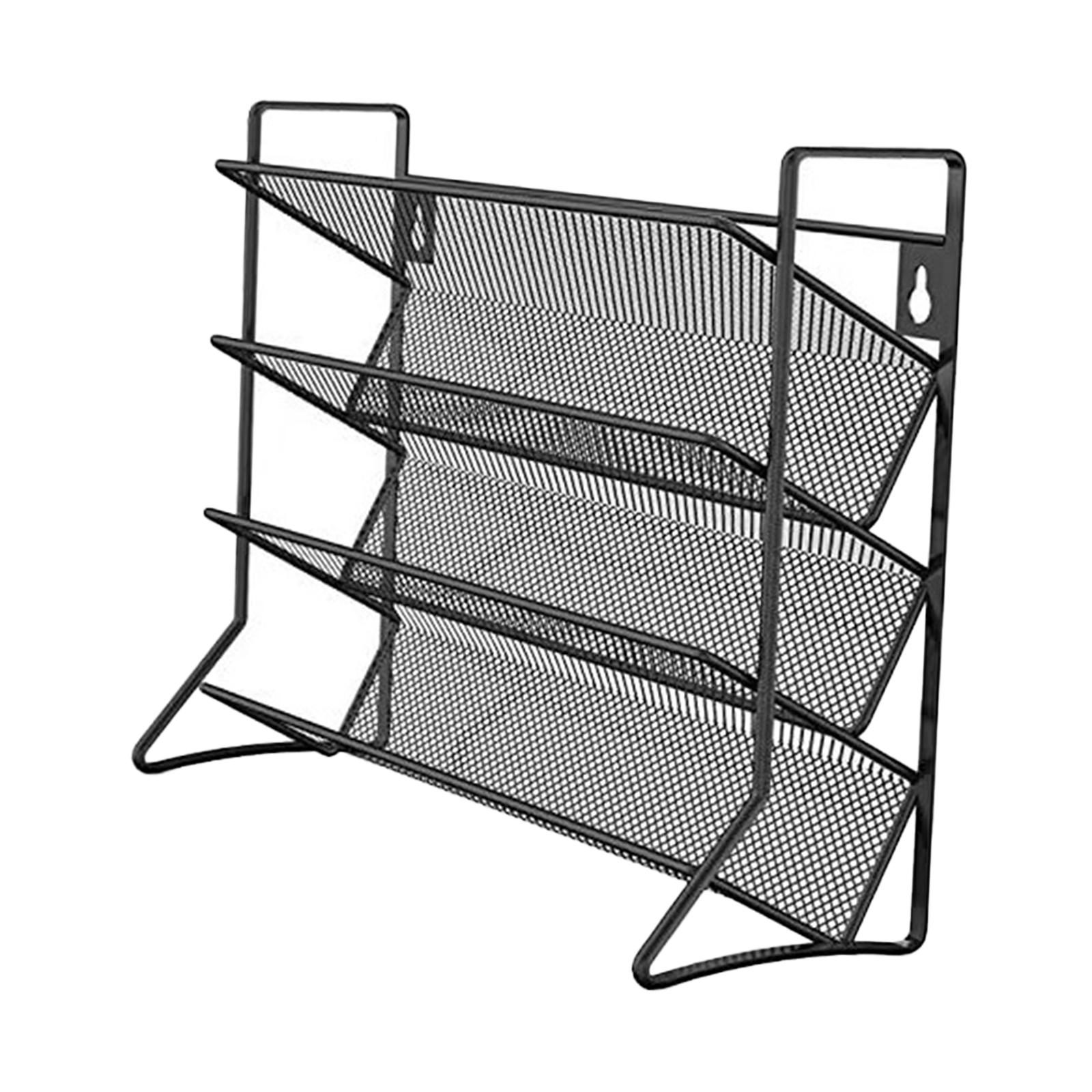 Magideal - Estante De Especias Organizador De Condimentos Estante De Encimera De 4 Capas Estante De Almacenamiento Montado En La Pared Para Cocina Ducha Cosmétic Negro