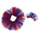 thumbnail image 5 of Ni?as Tutu vestido de falda sirena flor diadema conjunto princesa vestido traje S, 5 of 5
