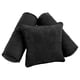 thumbnail image 1 of Juego de cojines Blazing Needles, microgamuza negra, con cordones, 3 unidades, 1 of 1