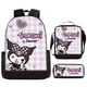 thumbnail image 1 of Lovely Kuromi 3Pcs/Set Capacity Shoulder Bags Kawaii Primary Girls School Bags Lightweight Cartoon Backpacks Meal Bag Plush Doll, 1 of 3