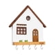 thumbnail image 5 of Llavero De Madera Con 5 Ganchos, Resistente, Para Entrada, Pasillo, Interior, Color Blanco, 5 of 5