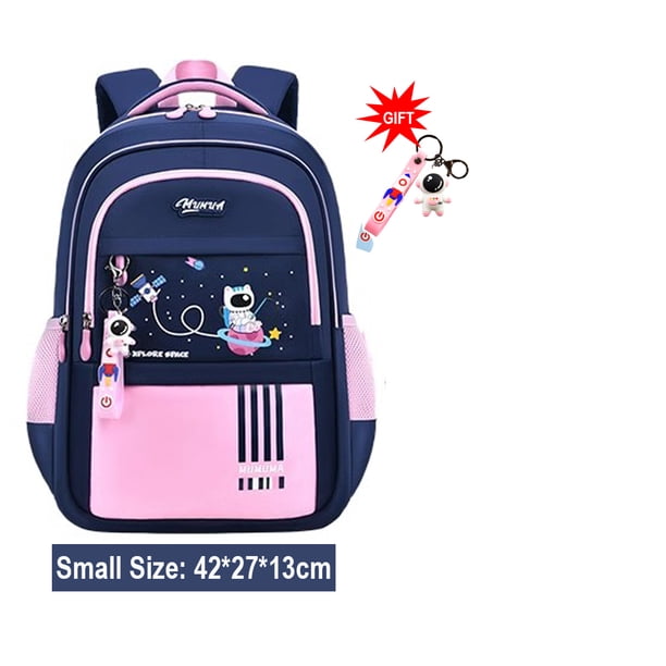 NEW Nylon Backpack Child Girl Boy Cartoon Back Bag Elementary Student School Bags Set Waterproof Lightweight Kids Book Bag