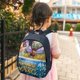 thumbnail image 5 of Magia Extraña Mochila Escolar para Niños y Niñas, Mochila Infantil Ligera de Alta Calidad, Grande y Duradera Azul, 5 of 6