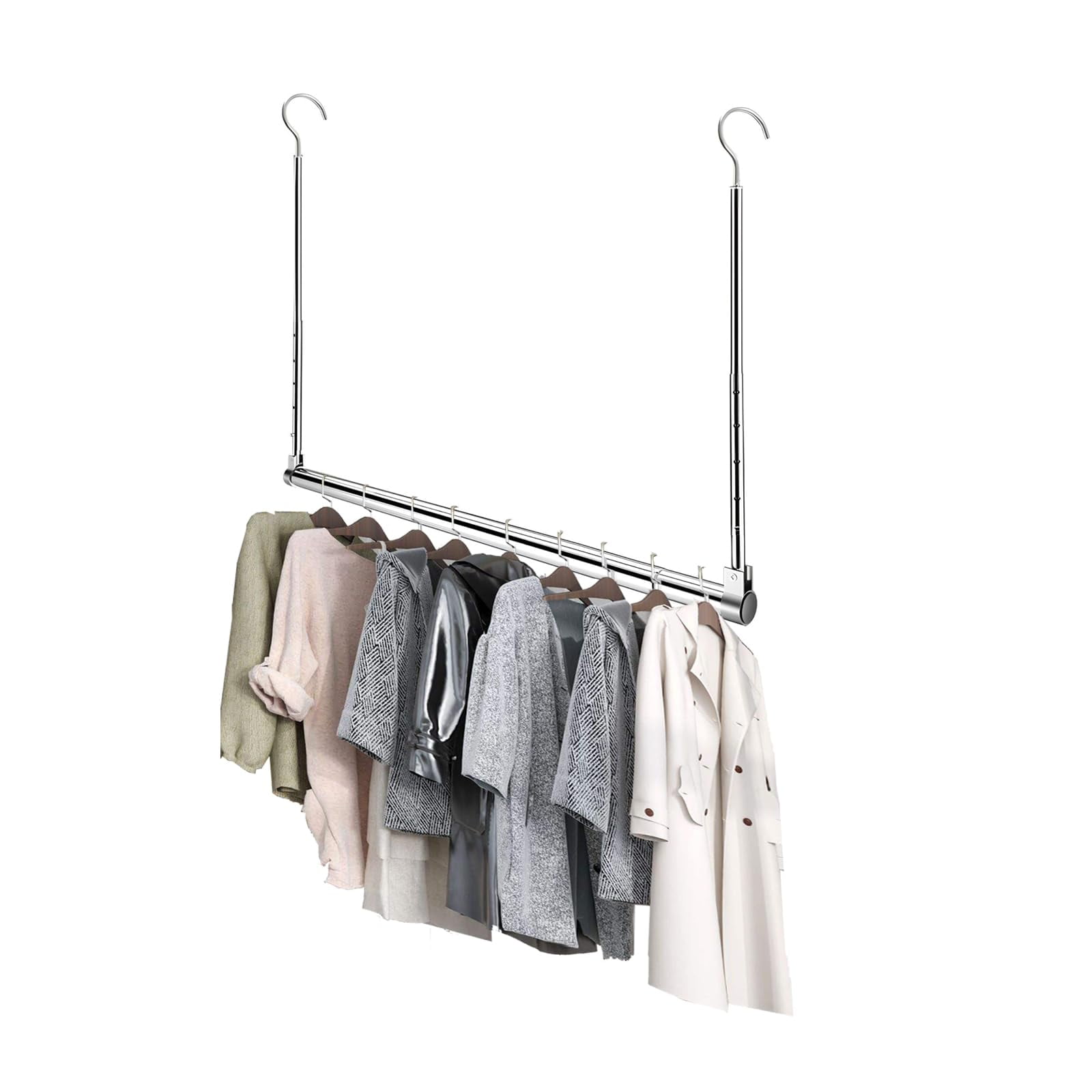 Barra De Armario Ajustable Para Colgar, Extensor Yeetburg, 43 — 76 Cm