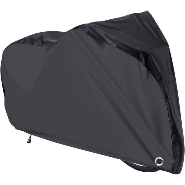 Funda impermeable para bicicleta (200 x 110 x 70 cm), para garaje, con orificios para candado, protección contra polvo, lluvia, nieve y rayos UV para todo tipo de bicicletas.