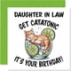 thumbnail image 1 of Tarjeta de felicitación Stuff4, diseño de gato para cumpleaños de nuera, 1 of 7