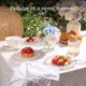 thumbnail image 2 of Plato de postre BESTVIP de 7 in (18 cm), borde plateado, 100 unidades, 2 of 3