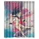 thumbnail image 1 of Cortina de ducha con diseño de chica en el océano, ilustración de anime, juego de cortina de baño con ganchos, tamaño 60 x 72 pulgadas, 1 of 3