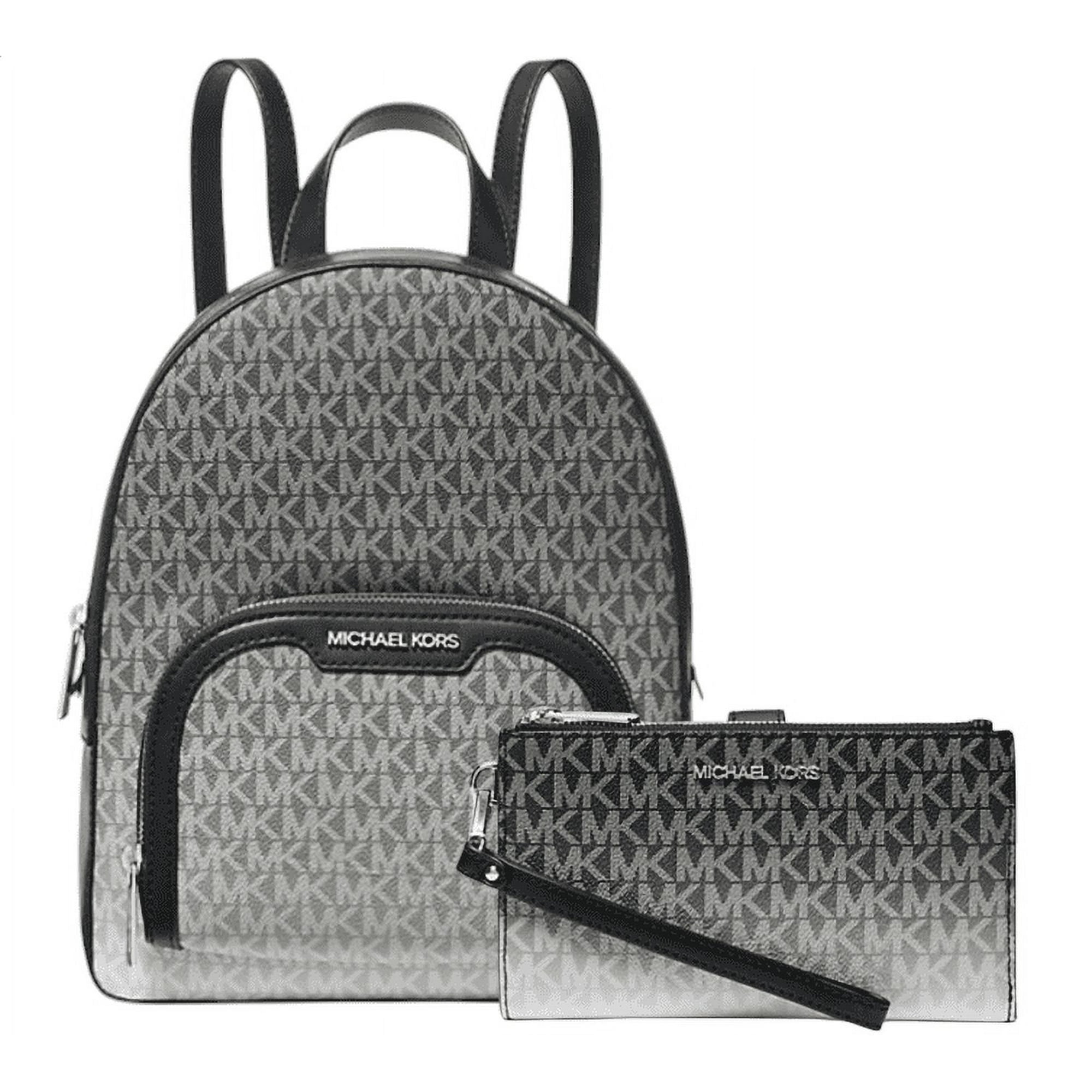 Mochila + Billetera Michael Kors Jaycee Medium Ombré Logo Backpack + Large Ombré Wristlet