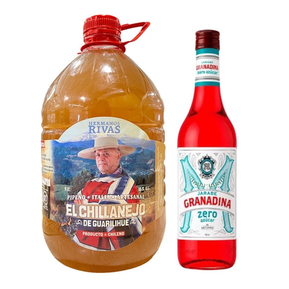 Pack Terremoto: Pipeño 5000cc + Granadina Mitjans Zero 900cc