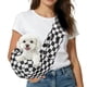 thumbnail image 1 of Uxcell Transportador de Perro en Bandolera para Perros y Gatos Pequeños de Hasta 16.5 Libras, Textura Transpirable con Bolsillo, (Cuadrícula Blanco y Negro), 1 of 6