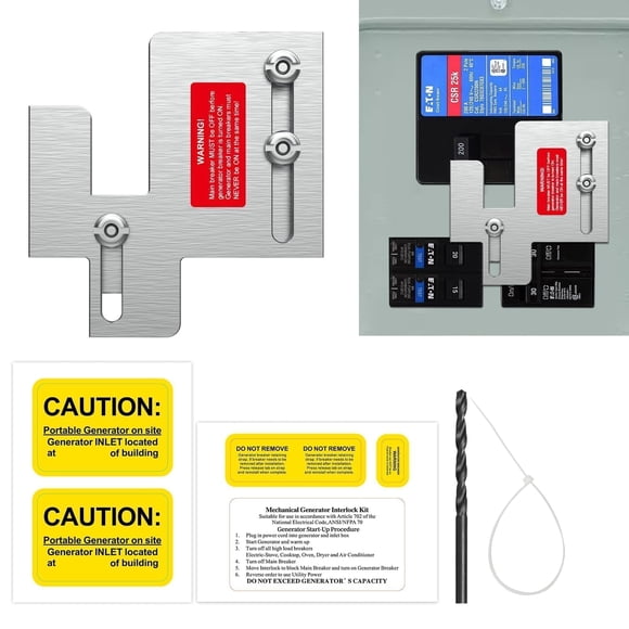 Kit de enclavamiento para generador Eaton Cutler Hammer BR 150/200 A