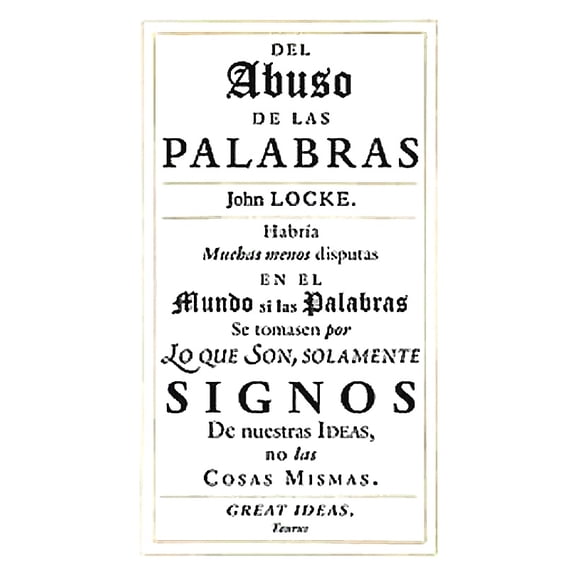 Libro Del Abuso De Las Palabras