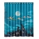 thumbnail image 1 of Cortina de ducha Peter Pan, juego de cortinas de baño con ganchos, tamaño 66 x 72 pulgadas, 1 of 3
