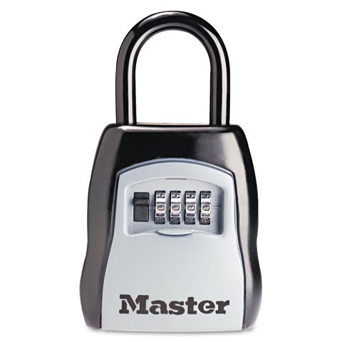 Caja Con Llave Master Lock 5400Ec Negra Con Capacidad Para 5 Llaves
