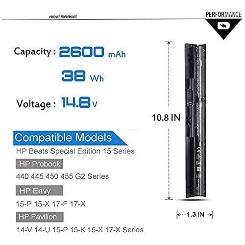 Batería Vi04 756743-001 Para Hp Pavilion Beats Edición Especial 15-p Emaks