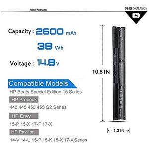 Batería Vi04 756743-001 Para Hp Pavilion Beats Edición Especial 15-P Emaks