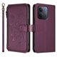 thumbnail image 2 of Funda Cartera Mariposa para [Xiaomi Redmi 15C 4G/5G] con Soporte y Cremallera Violeta, 2 of 6