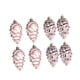 thumbnail image 3 of 8 Piezas De Decoraciones Colgantes De Cono De Pino Navide?o Para Corona, Etiqueta De Regalo Para Exteriores, Oro Rosa, 3 of 5