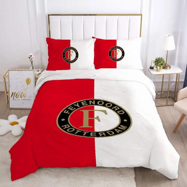 v260 Bed Sheets Cover Double Comforter Bedding Sets Bedding Set Duvet F-feyenoord fc Cover Queen Comforter Sets Quilt Pillowcase Quilt Cover 3-Piece Bedding Set (1 Duvet Cover + 2 Pillow Shams) Bed S