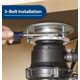 thumbnail image 4 of Triturador de basura GE Disposall, motor de alimentación continua de 1/2 HP, 4 of 7