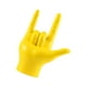 thumbnail image 4 of Modern Love You Finger Gesture Estatua Estatuilla Rock Mano Escultura Arte Trabajo Artesanía Música Gesto Figura para decoración de oficina Ornamento , AMARILLO, 4 of 5