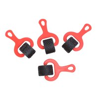 Xusx111 - Exploradores De Pintura Y Masa - Set 2 - Set De 4 - Rodillos De Textura Robustos Y Gruesos Para Niños Y Bricolaje - Herramientas De Arte Para Cerámica, Carteles Y Masa