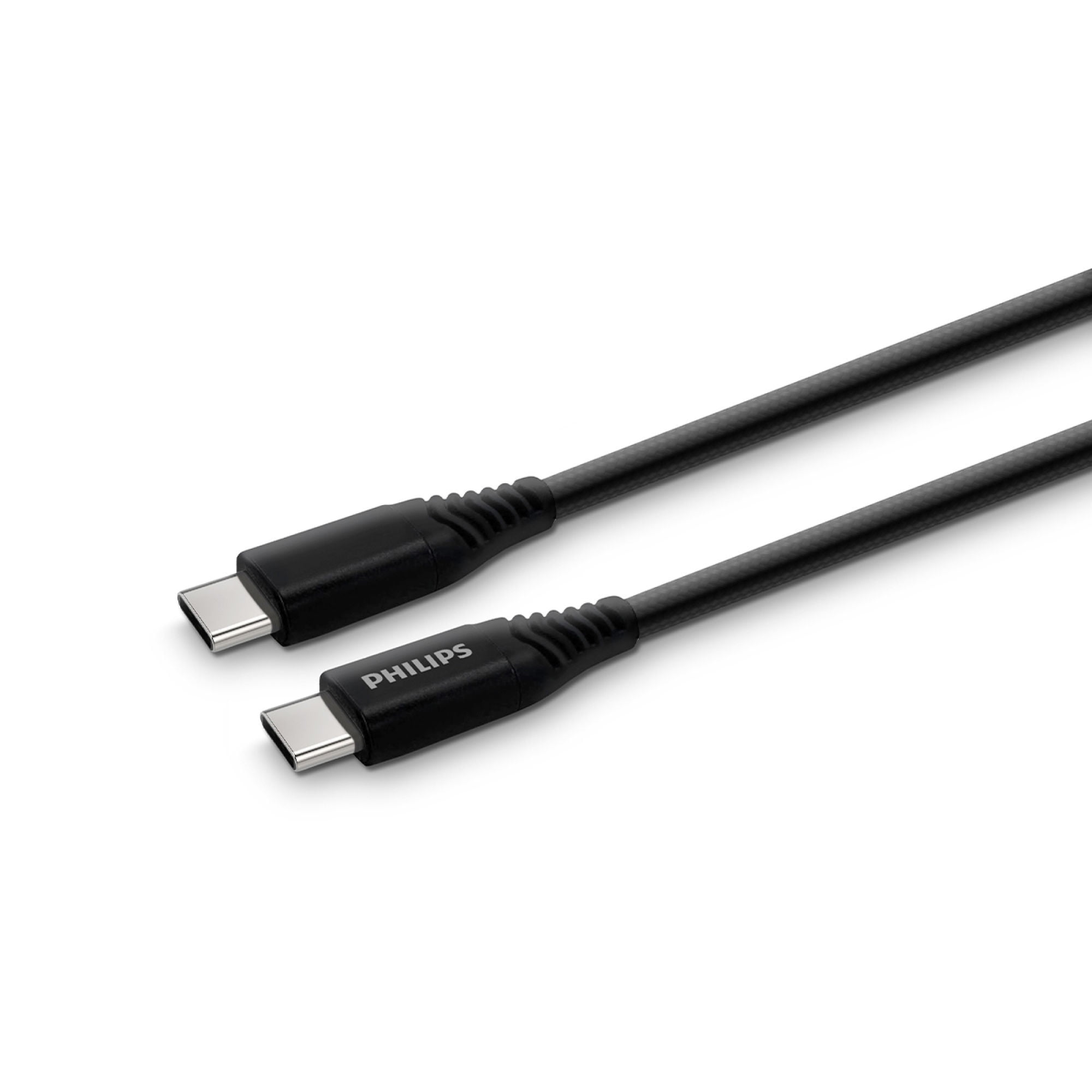 Cable Trenzado Usb-c A Usb-c Philips Dlc5206c Negro