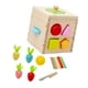 thumbnail image 2 of Caja De Juguete De Cubo De Clasificación De Forma De Cubo Ocupado De Actividad De Madera Para Exploración Sensorial, 2 of 3