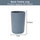 thumbnail image 2 of Vasos de paja de trigo, 4 unidades, de plástico, irrompibles, reutilizables, aptos para lavavajillas., 2 of 6