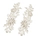 thumbnail image 4 of 2 Uds Apliques De Encaje Apliques Bordados De Flores Para Boda Vestido De Graduación Ropa Champán, 4 of 5