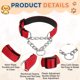 thumbnail image 3 of Collares de Cadena para Perros Uxcell, Collar para Perros sin Tirones Ajustable Reflectante de Nylon con Cadena de Acero Aleado, (S-16 Pulgadas, Rojo), 3 of 7