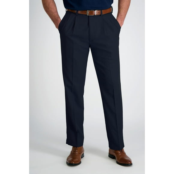 Pantalón Gabardina Hombre Pinzado Azul Talla 54