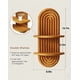 thumbnail image 3 of Estantería de pared Bamworld Boho Brown de 2 niveles para el baño del hogar, 3 of 6