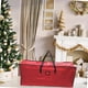 thumbnail image 3 of Bolsa De Almacenamiento Para árbol De Navidad, Bolsa De Lona Para Cojines De Exterior, Accesorios De Fiesta, Color Rojo, 122 X 50 Cm, 3 of 3