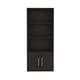 thumbnail image 2 of Biblioteca Estante 2 Puertas Abatibles 4 Niveles Negro, 2 of 8