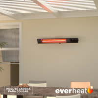 Calefactor De Pared Patio Wifi 2500W Con Cadena Everheat