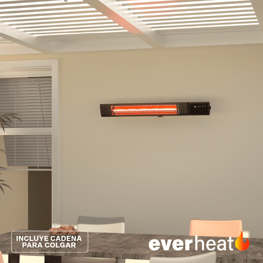 Calefactor De Pared Patio Wifi 2500w Con Cadena Everheat