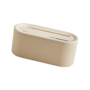 Magideal - Caja De Gestión De Cables, Divisor De Cables, Cubierta Protectora, Contenedor, Enchufe, Divisor De Cables Portátil Para Escritorio, Cables De Computadora, Hogar Blanco