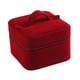thumbnail image 5 of Organizador De Joyas De Pana, Ideal Para Organizar Pulseras, Bodas, Viajes, Color Rojo, 5 of 5
