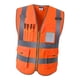 thumbnail image 1 of Chaleco Reflectante de Alta Visibilidad, XXL, Naranja, 1 of 3