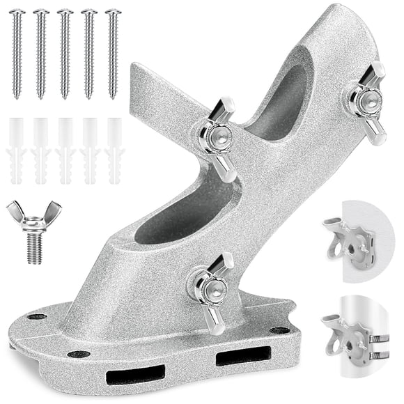 Soporte para Mástil de Bandera REERON de Aluminio Inoxidable de 1"