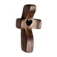 thumbnail image 1 of Estatua De Cruz, Escultura De Madera De Regalo Para Pasillo, Centros De Mesa De Inauguración De La Casa, Corazón Negro Negro, 1 of 3
