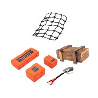 Bothyi - Decoración Del Techo Del Coche Rc Para 1/10 Rc Crawler Pala Resistente Para Scx10 Accesorio Negro Neto