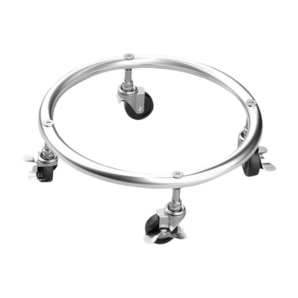 Base De Cilindro De Gas, Soporte Para Tanque De Gasolina, Soporte Para Tanque De Gasolina Para Cocina, Exterior, Plateado, Con Freno, 30cm