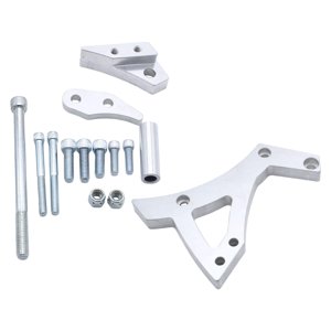 Magideal - Accesorios Del Kit De Montaje Del Soporte Del Alternador Billet De Motor De Aleación De Aluminio Para Automóvil D / Side Para 351 V8