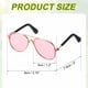 thumbnail image 2 of Gafas de Sol para Perros Uxcell, Gafas Retro para Gatitos, Gafas Clásicas de Metal, Disfraz de Cosplay, Accesorios para Fotos, Mini Gafas Lindas, (Aviador, Lente Rosa), para Mascotas Pequeñas, 2 of 7