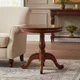 thumbnail image 1 of Mesa Lateral con Bordes Trenzados de Madera Color Caoba 60x60, 1 of 3