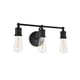 thumbnail image 5 of Aplique de Pared Living District Serif de 3 Luces en Metal Negro, 5 of 6