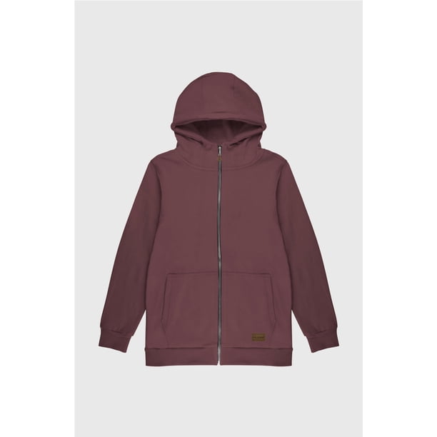Polerón Zipper Classic Burdeo Hombre Falcone